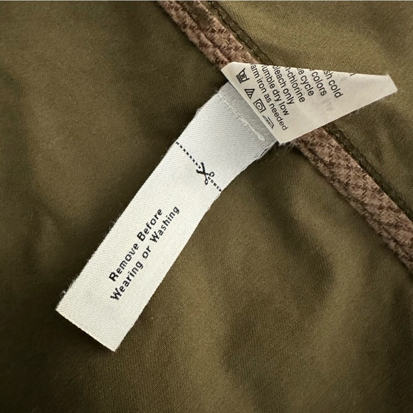 J. Crew Resin-Coated Twill Field Jacket, Moss, XXS - Picture 9 of 9